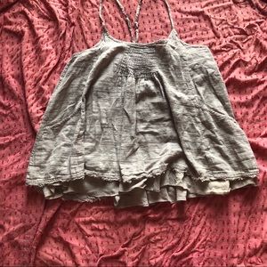 LILI ROSE LINEN TOP L